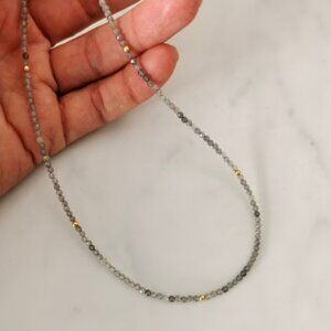 Beaded labradorite necklace